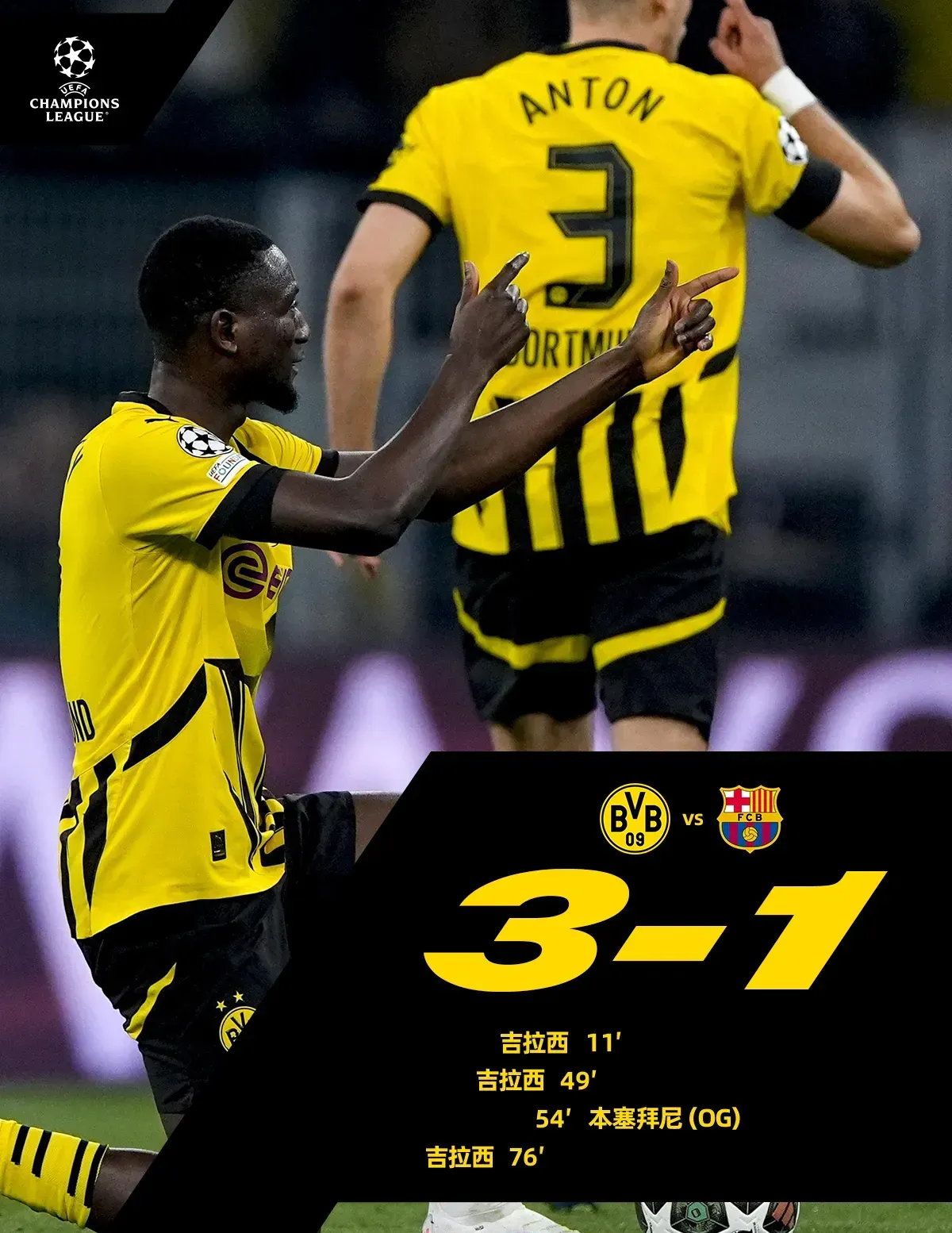 巴萨逆转英格兰，穆勒完成帽子戏法